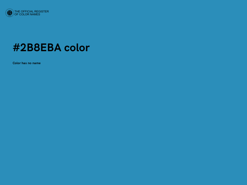 #2B8EBA color image