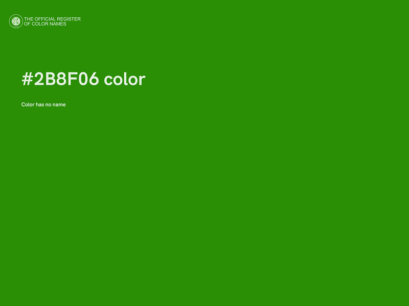 #2B8F06 color image