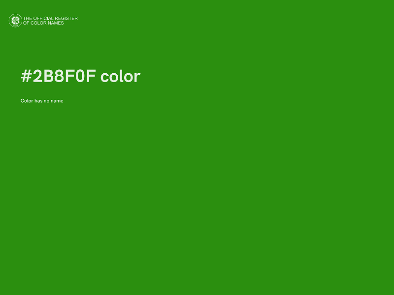 #2B8F0F color image