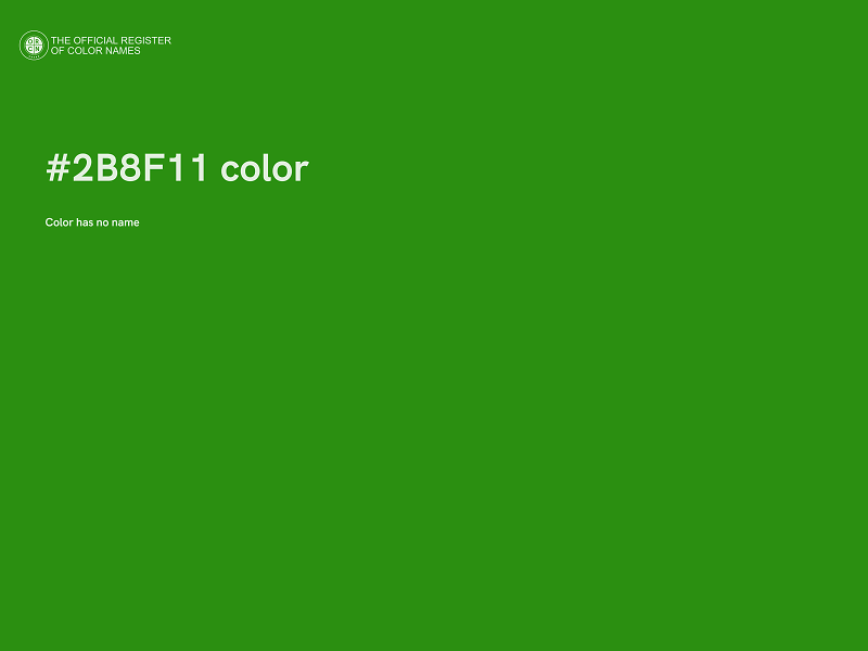 #2B8F11 color image