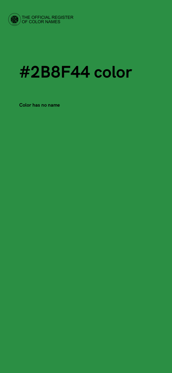 #2B8F44 color image
