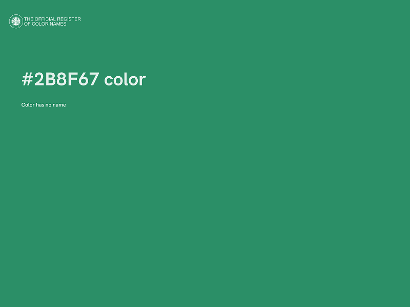 #2B8F67 color image