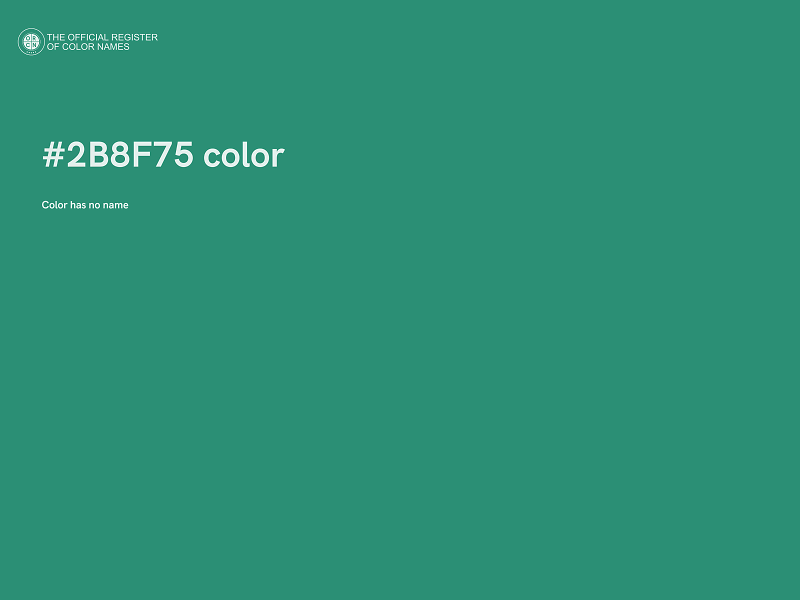 #2B8F75 color image