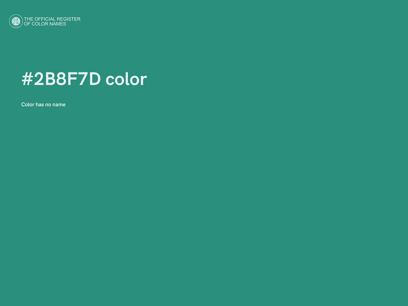 #2B8F7D color image