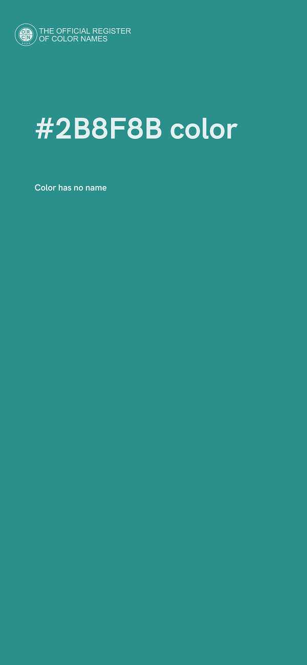 #2B8F8B color image