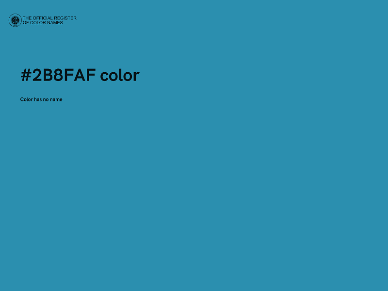 #2B8FAF color image