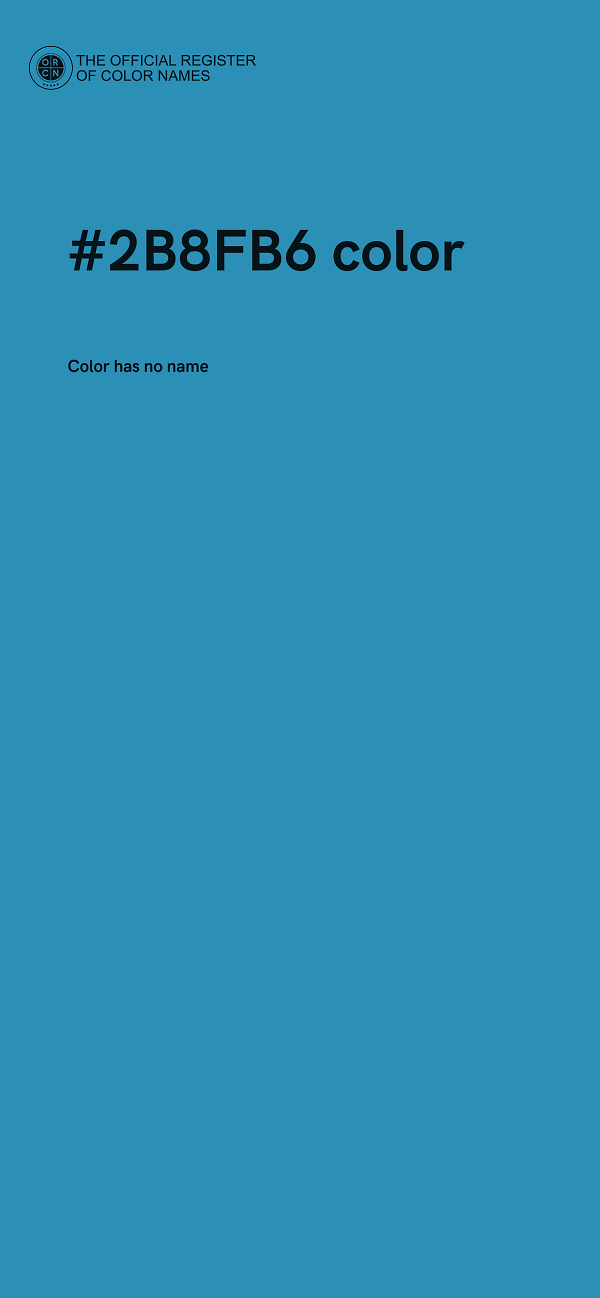#2B8FB6 color image