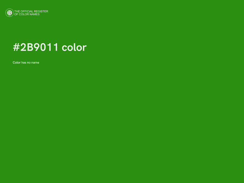 #2B9011 color image