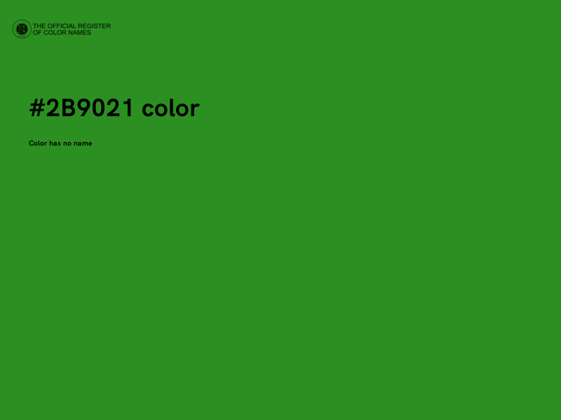 #2B9021 color image