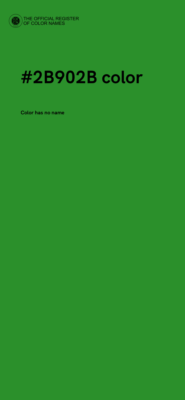#2B902B color image
