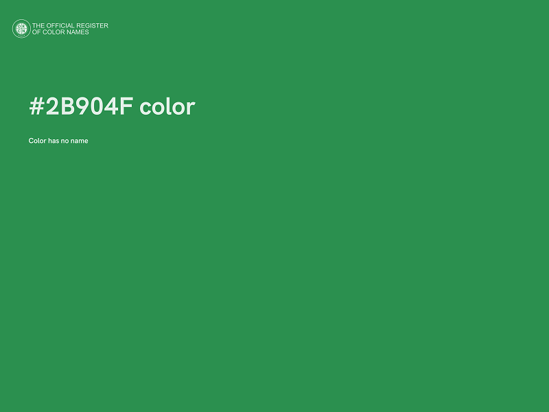 #2B904F color image