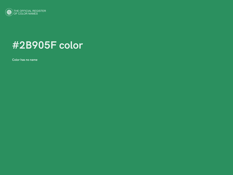 #2B905F color image