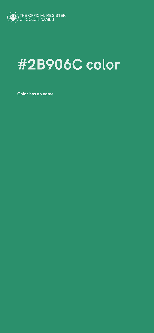 #2B906C color image