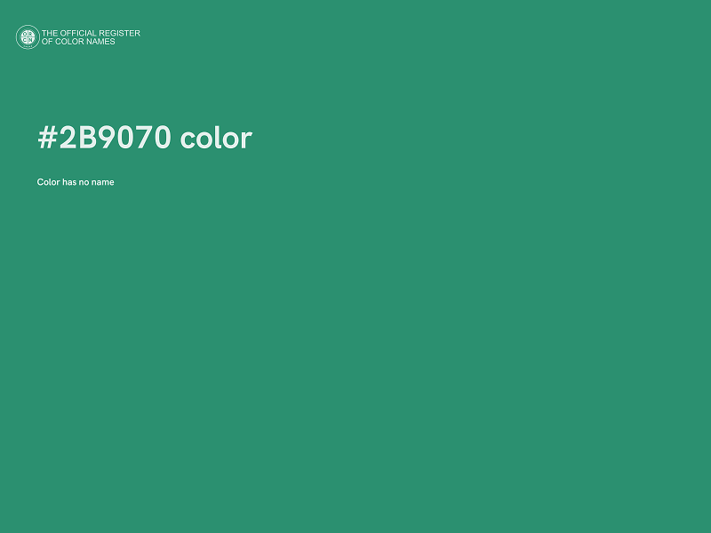 #2B9070 color image