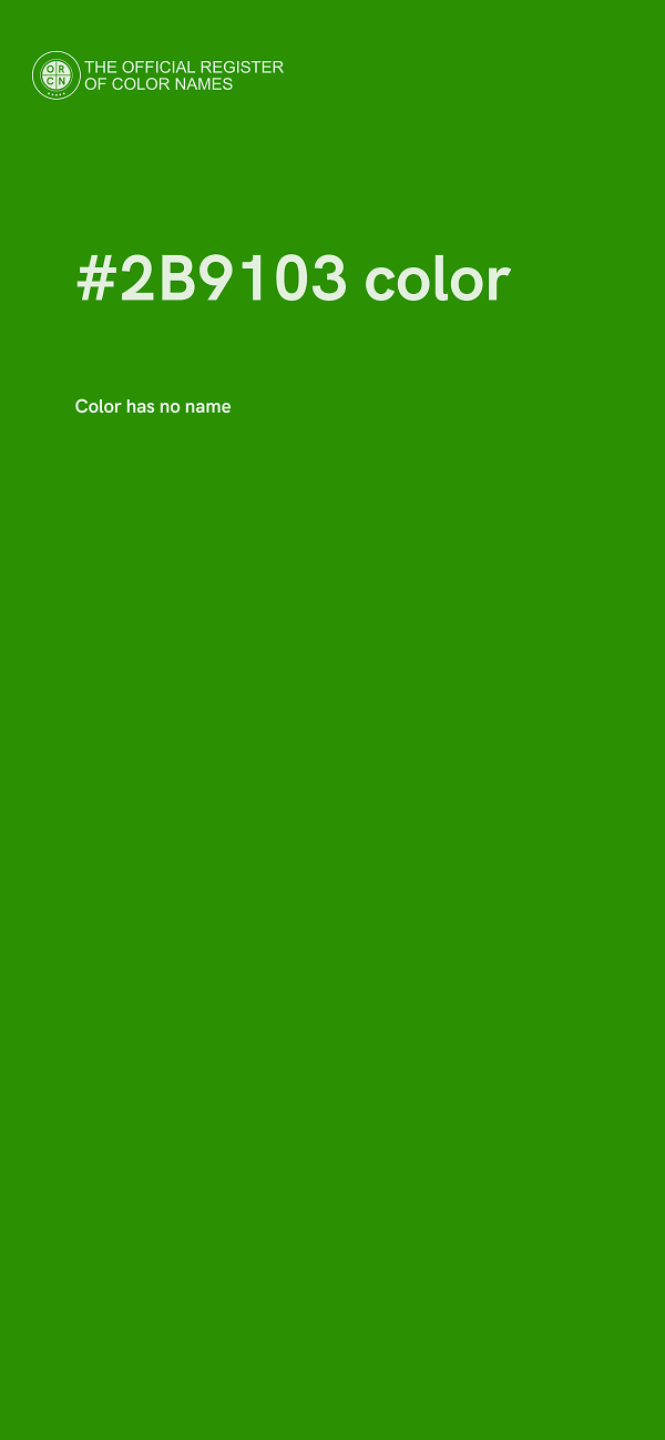 #2B9103 color image