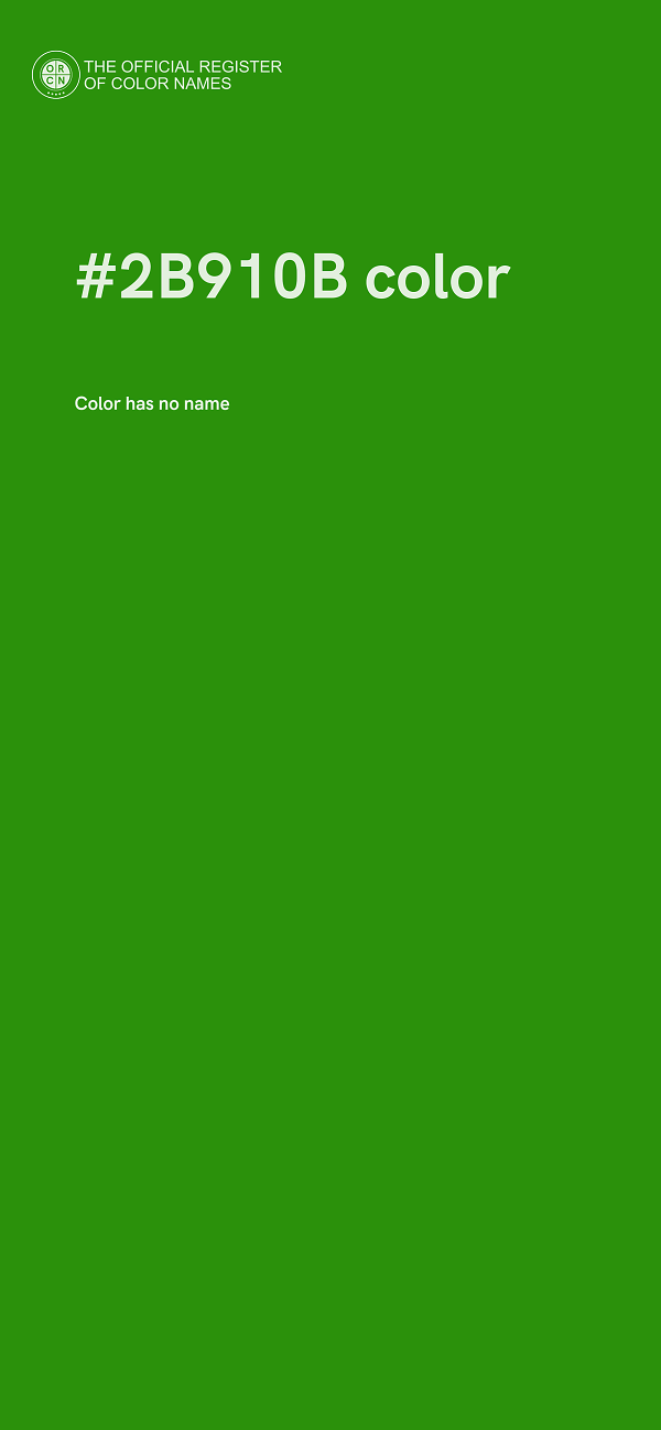 #2B910B color image