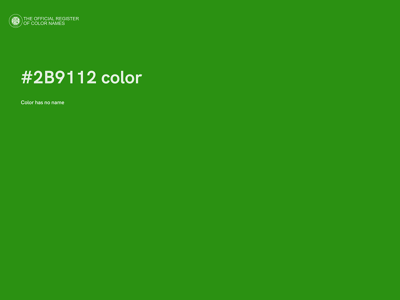 #2B9112 color image