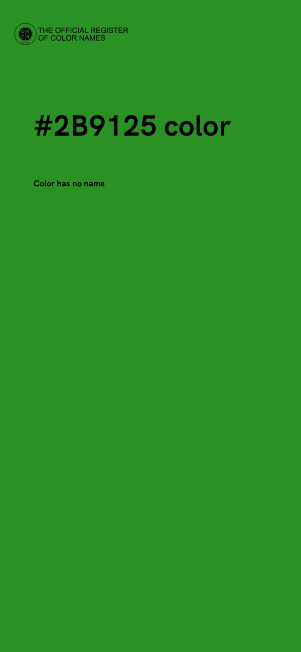 #2B9125 color image