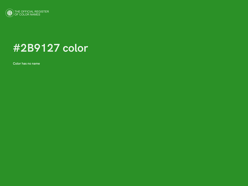 #2B9127 color image