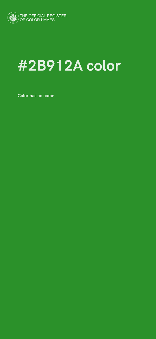#2B912A color image