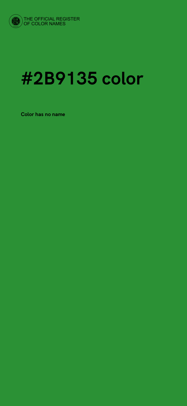 #2B9135 color image
