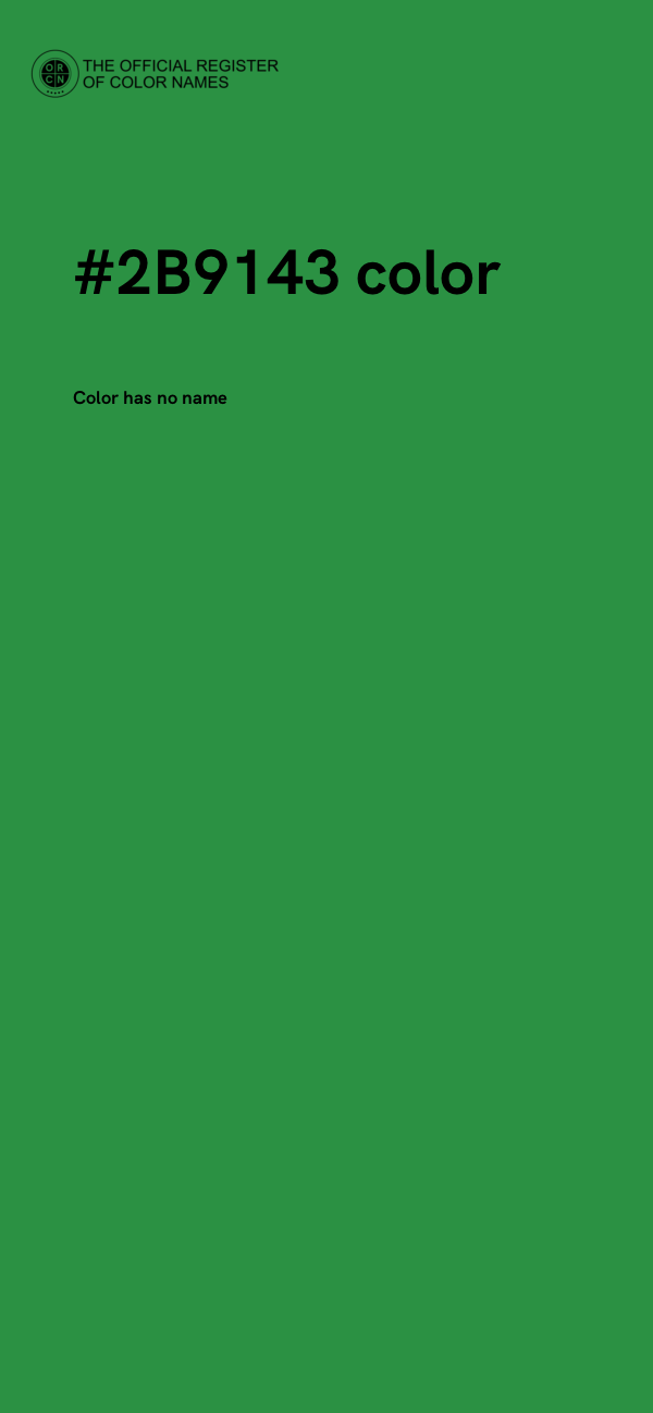 #2B9143 color image