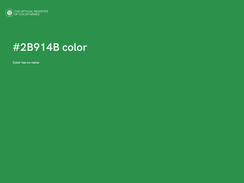 #2B914B color image