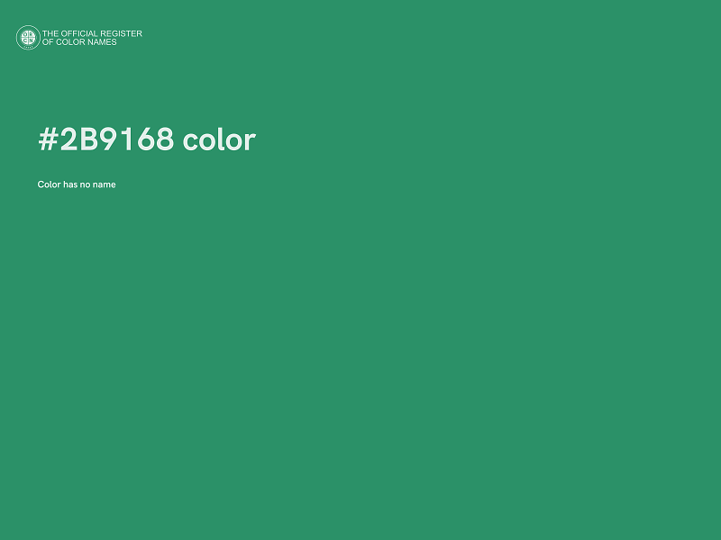 #2B9168 color image