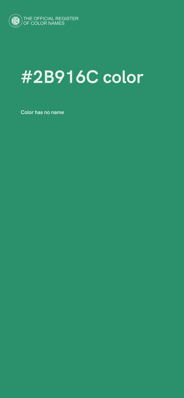 #2B916C color image