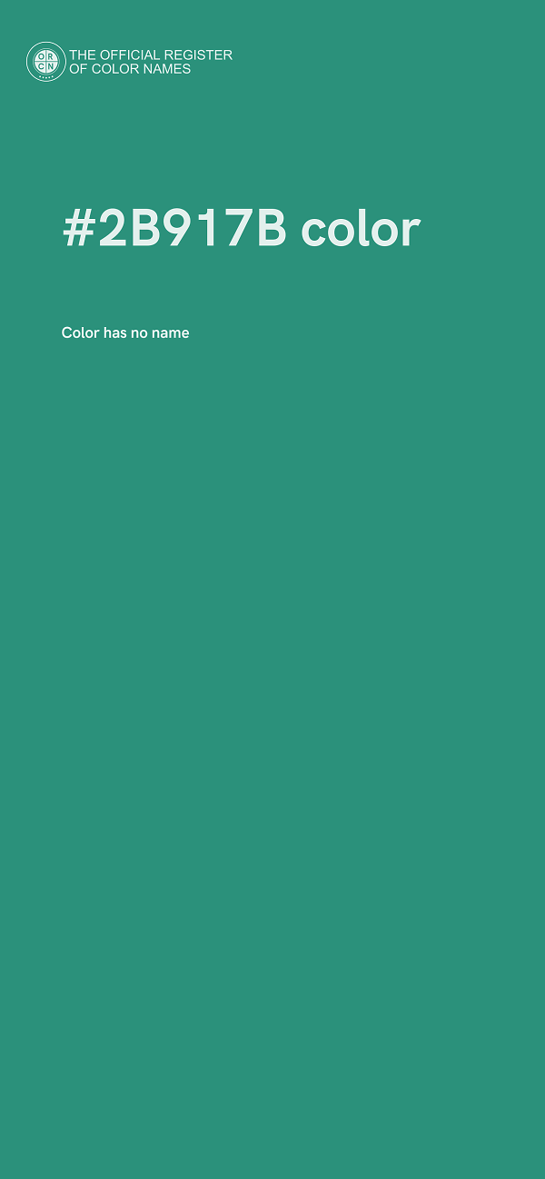 #2B917B color image