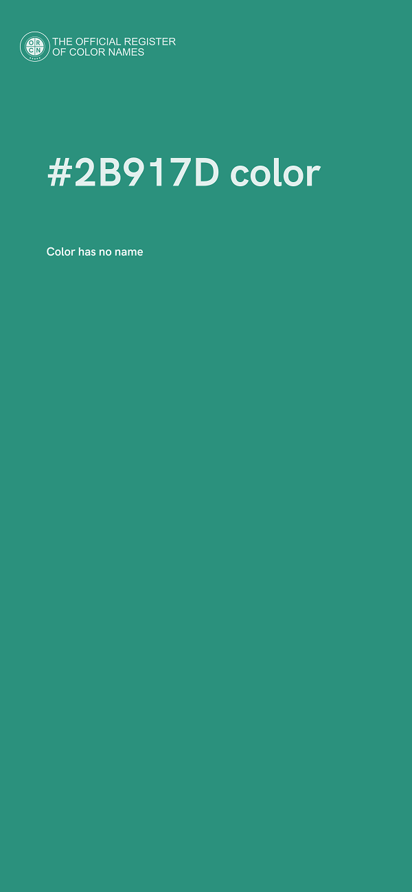 #2B917D color image
