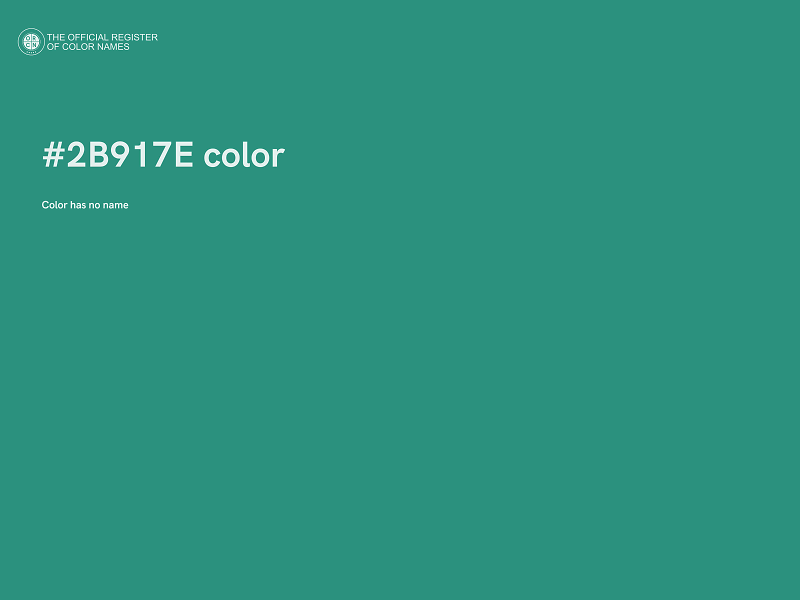 #2B917E color image