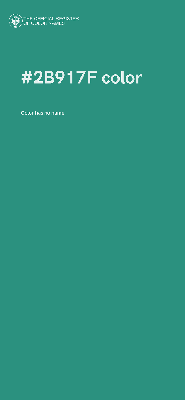 #2B917F color image