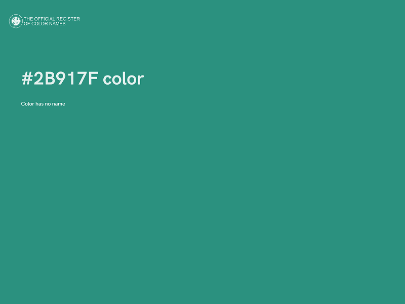 #2B917F color image