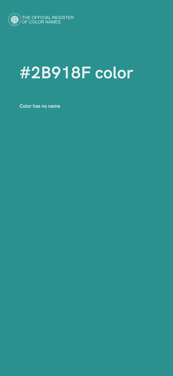 #2B918F color image
