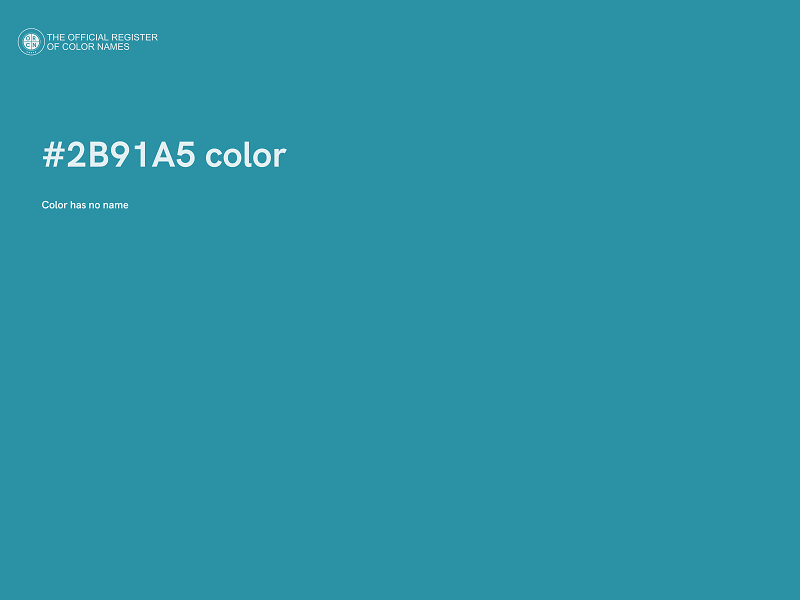 #2B91A5 color image