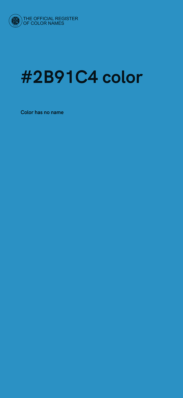 #2B91C4 color image