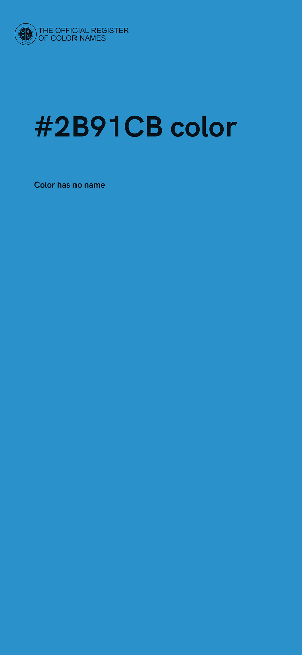 #2B91CB color image
