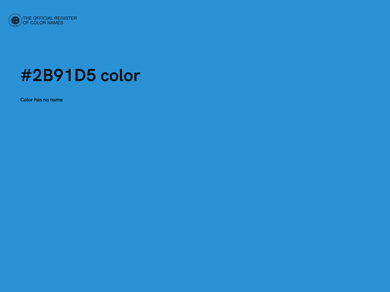 #2B91D5 color image