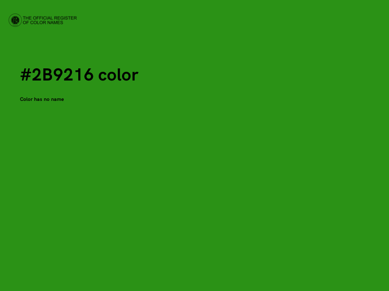 #2B9216 color image