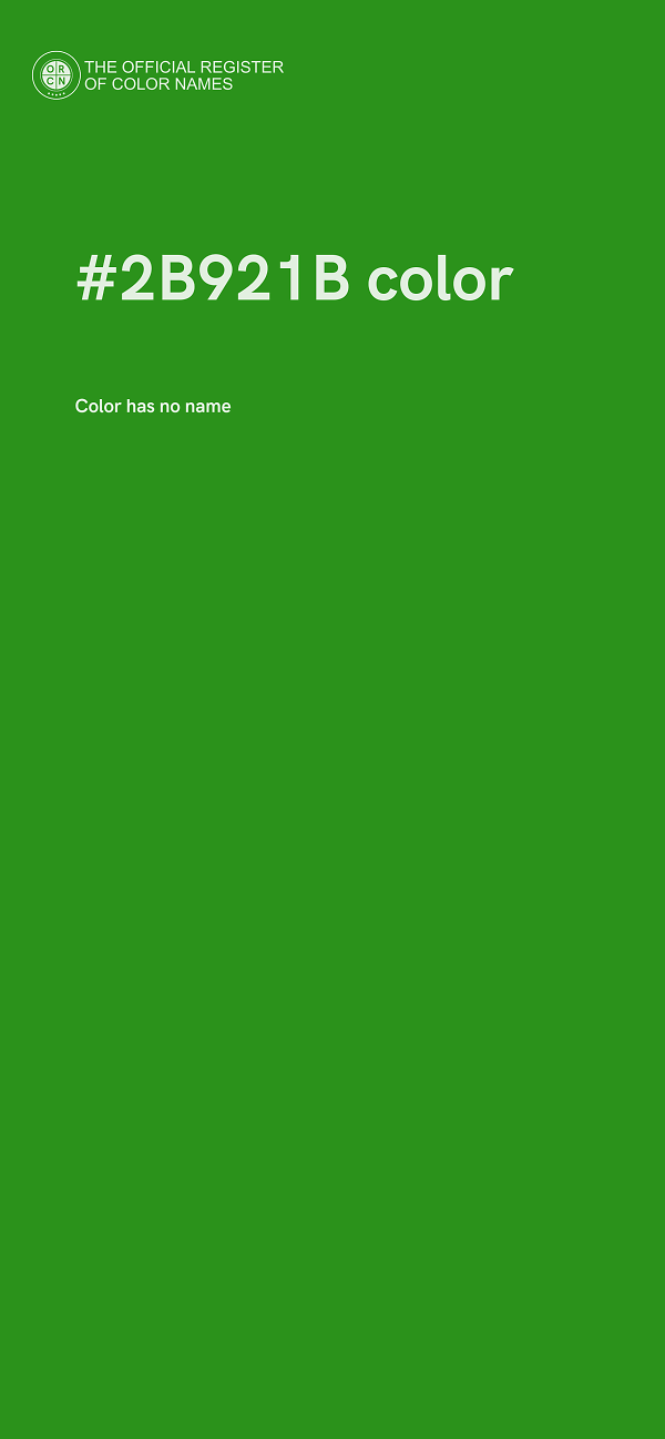 #2B921B color image
