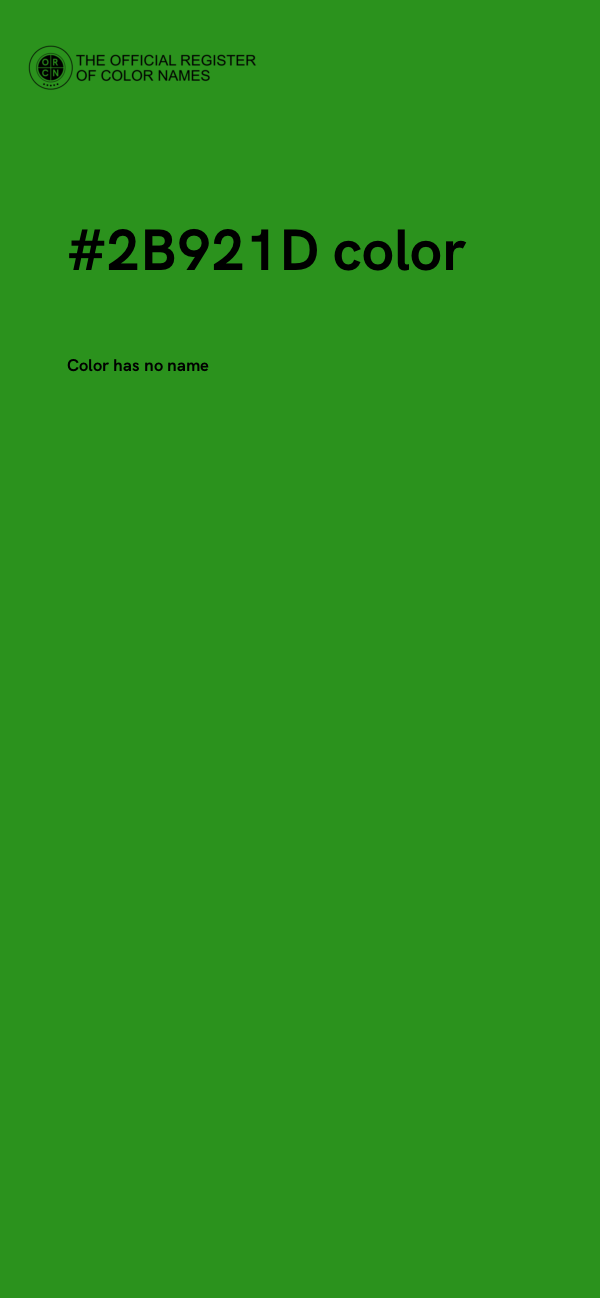 #2B921D color image