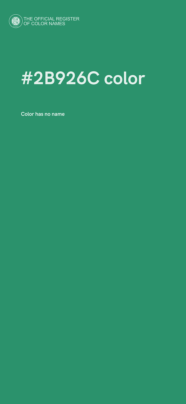 #2B926C color image