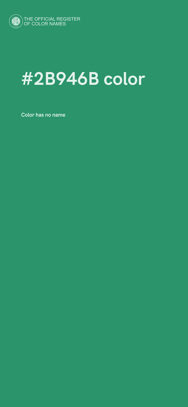 #2B946B color image