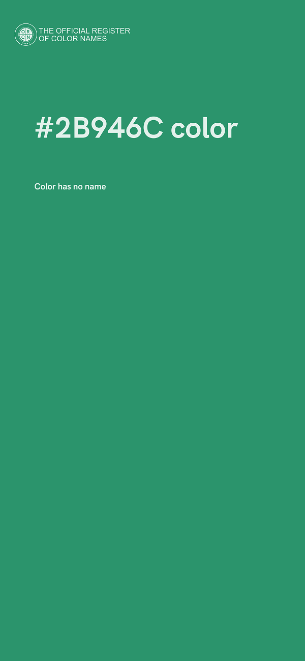 #2B946C color image