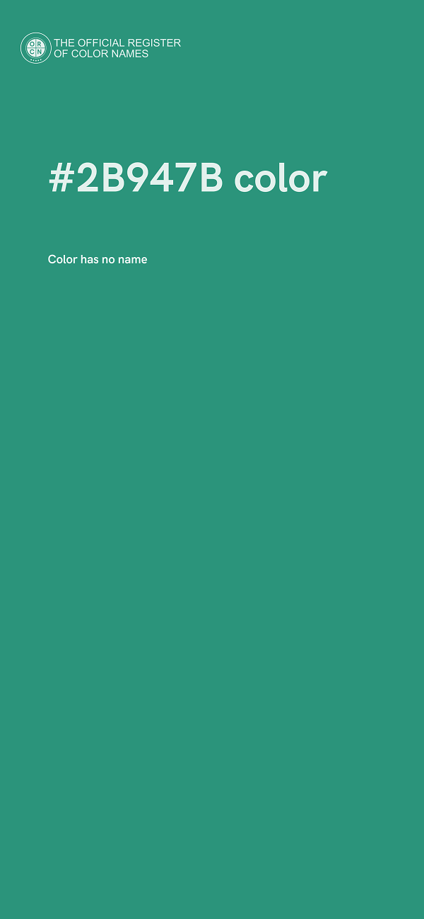 #2B947B color image