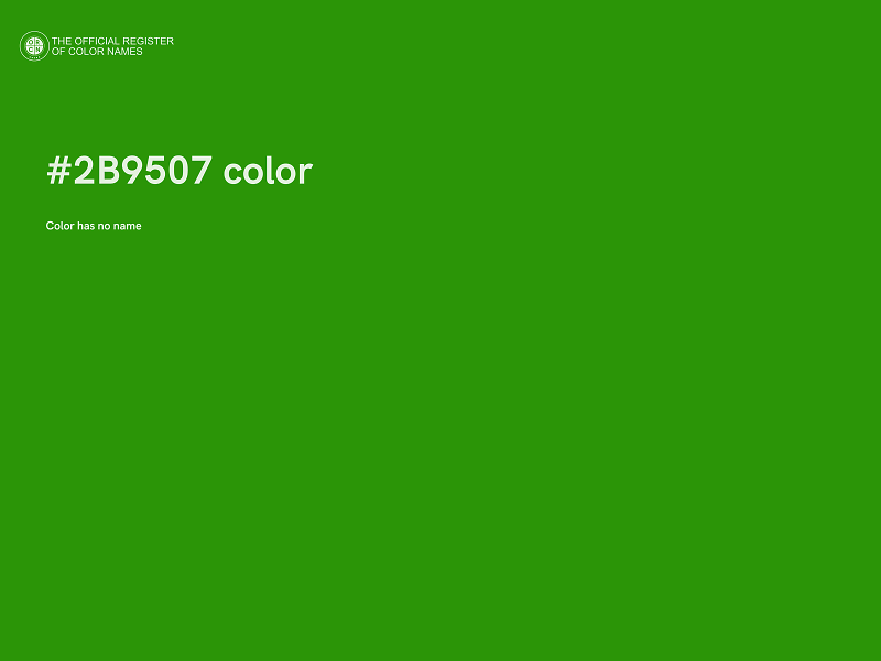 #2B9507 color image