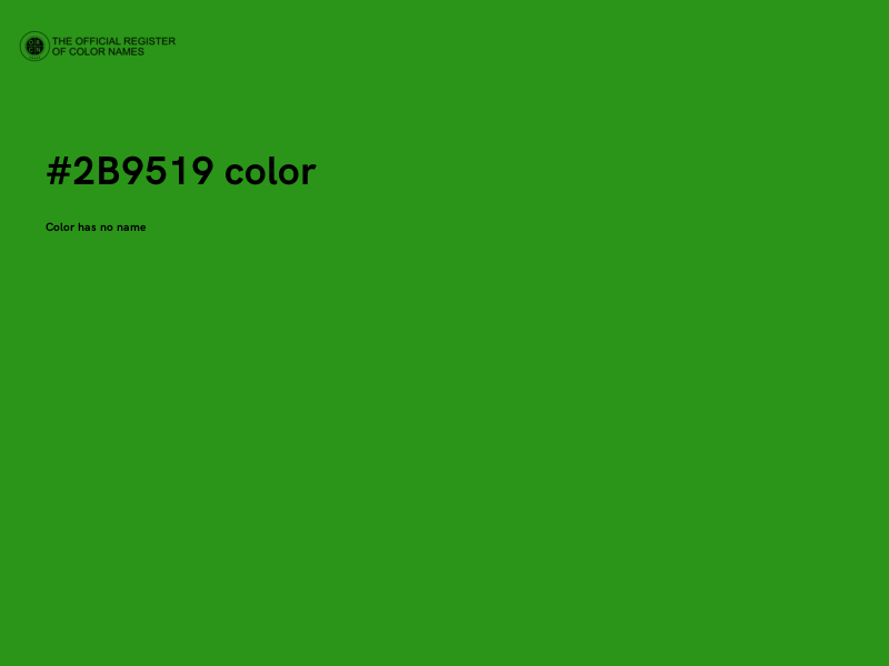 #2B9519 color image