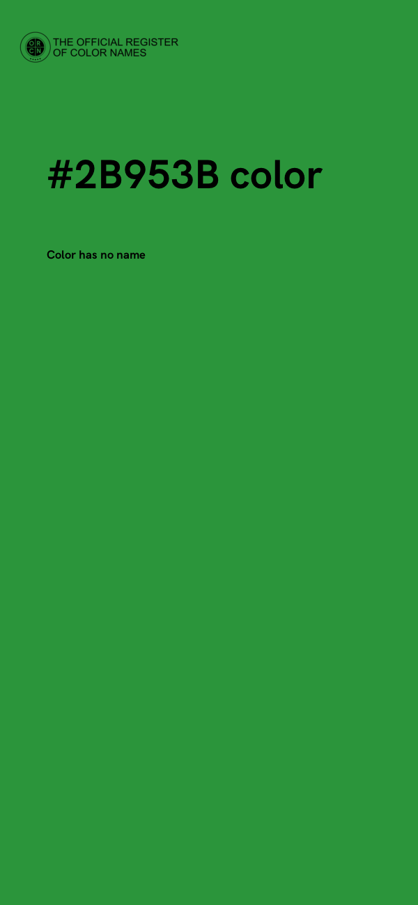#2B953B color image