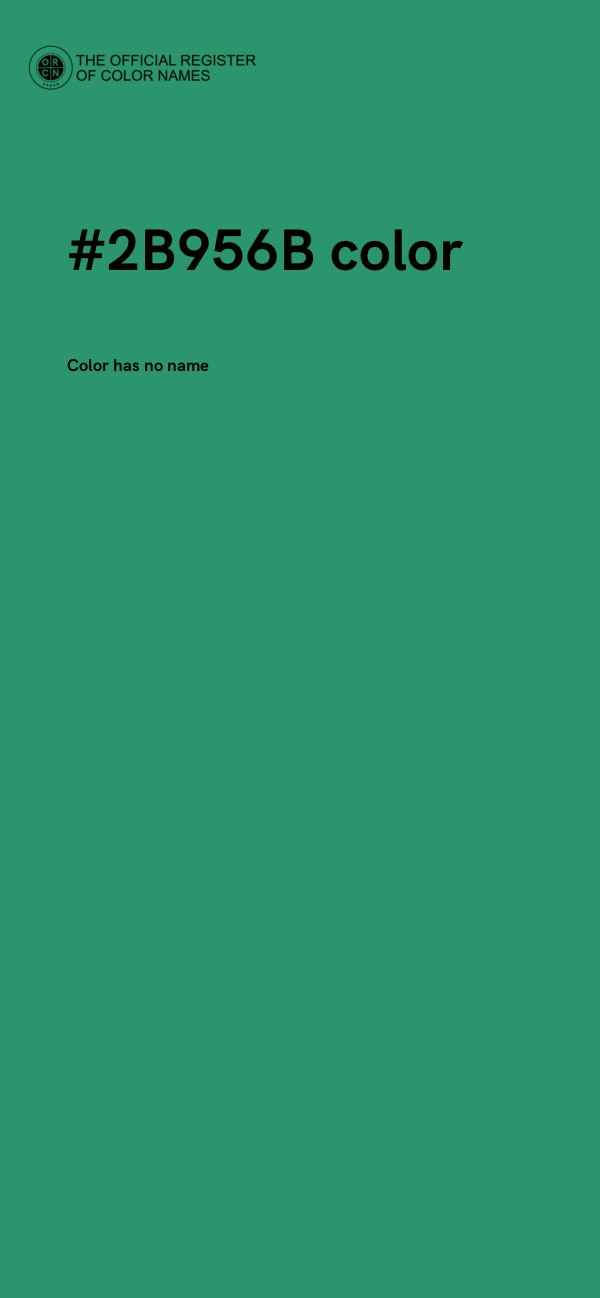 #2B956B color image